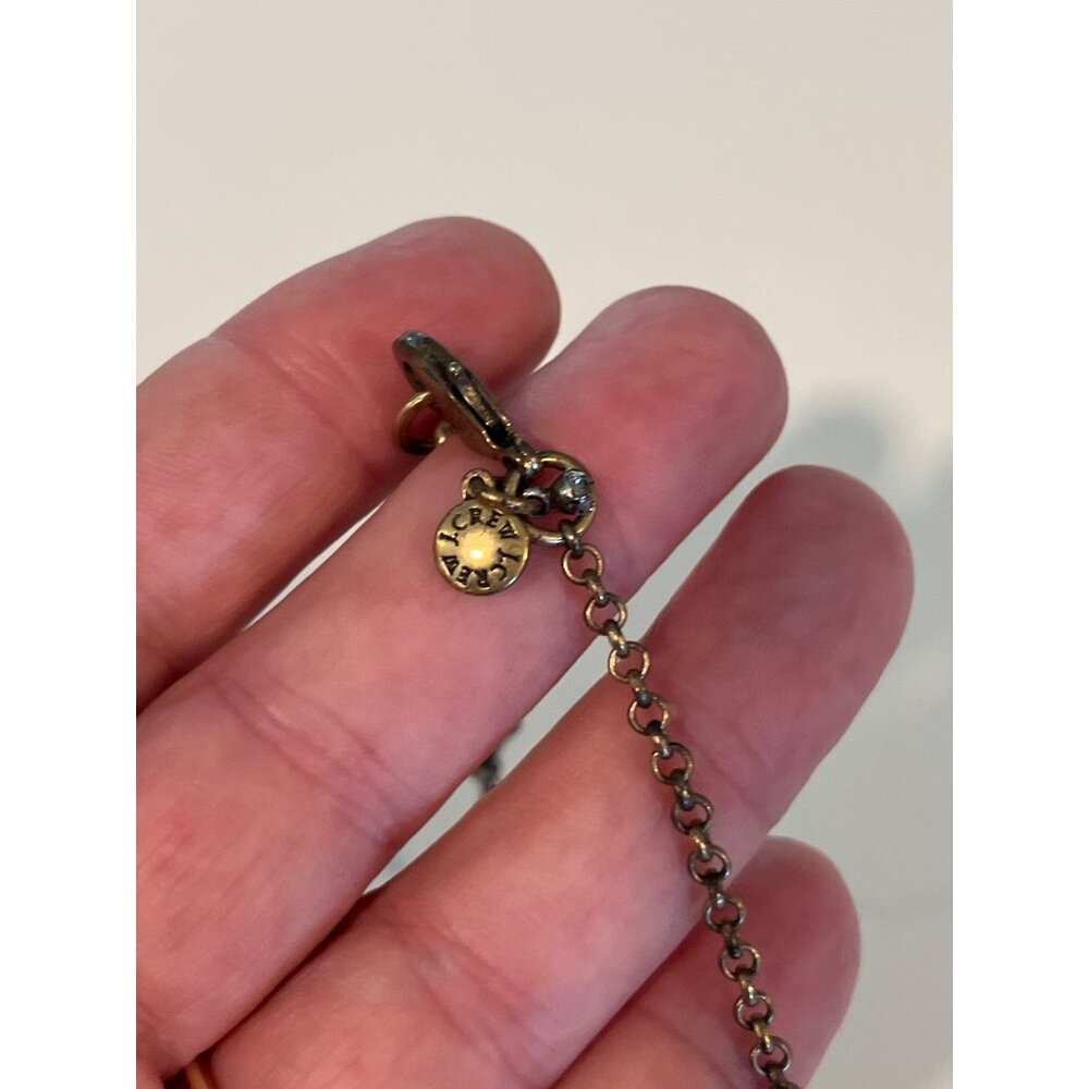 J.Crew  Jewelry  Necklace With Multicolor Gemstone Accents On Gold-Tone Chain - Picture 4 of 5